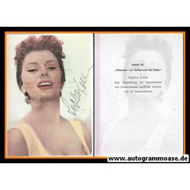 Autogramm Film (Italien) | Sophia LOREN | 1960er Sabi XL (Portrait Color)