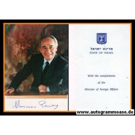 Autogramm Politik | Israel | Shimon PEREZ | Präsident 2007-2014 | 2000er Foto (Portrait Color)