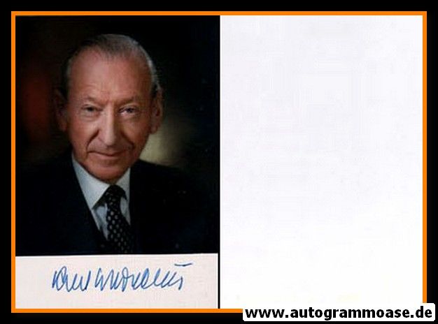 Autogramm Politik | Österreich | Kurt WALDHEIM | Präsident 1986-1992 | 1990er Foto (Portrait Color)