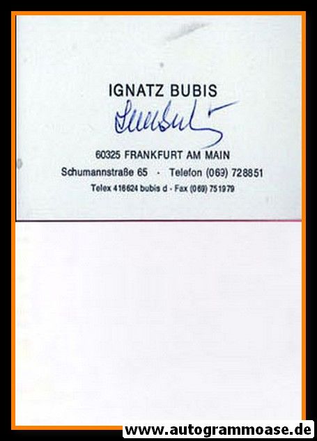 Autograph Politik | Ignatz BUBIS
