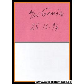 Autograph Literatur (CZ) | Jiri GRUSA