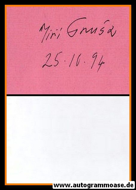 Autograph Literatur (CZ) | Jiri GRUSA