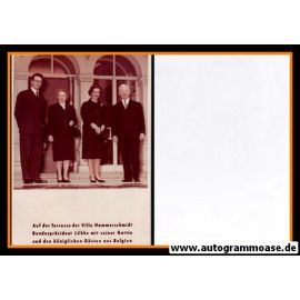 Originalfoto Politik | CDU | Heinrich LÜBKE | 1970er (König Baudouin Belgien)