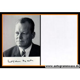 Autogramm Politik | SPD | Willy BRANDT | 1960er (Portrait SW) 2