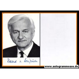 Autogramm Politik | CDU | Richard VON WEIZSÄCKER | 1990er (Portrait SW)