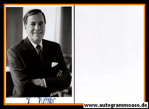Autogramm Wirtschaft | Hilmar KOPPER | 1990er Foto (Portrait SW) Deutsche Bank