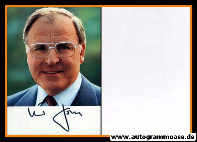 Autogramm Politik | CDU | Helmut KOHL | 1980er (Portrait Color) 2