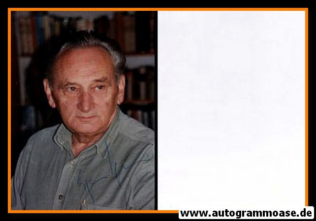 Autogramm Politik | SPD | Egon BAHR | 1990er Foto (Portrait Color)