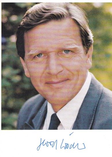 Autogramm Politik | SPD | Gerhard SCHRÖDER | 1990er (Portrait Color MP NI) 2