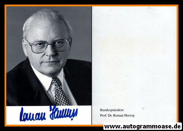 Autogramm Politik | CDU | Roman HERZOG | 1980er (Portrait SW)