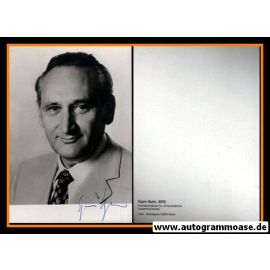 Autogramm Politik | SPD | Egon BAHR | 1980er (Portrait SW)