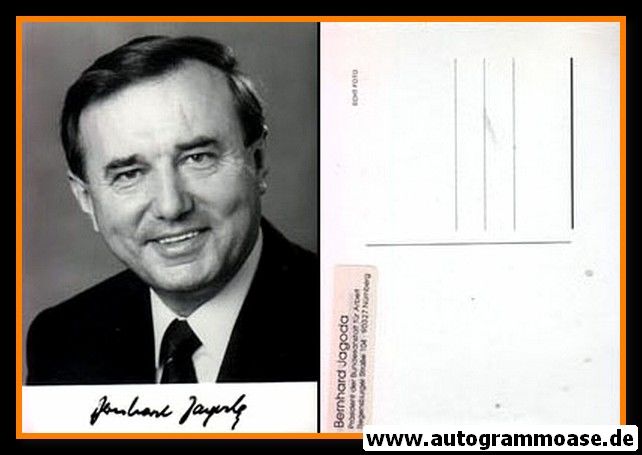 Autogramm Politik | CDU | Bernhard JAGODA | 1980er (Portrait SW)