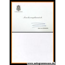Autogramm Politik | Belgien | Jean-Luc DEHAENE | Premierminister 1992-1999 | 2000er Foto (Portrait Color)