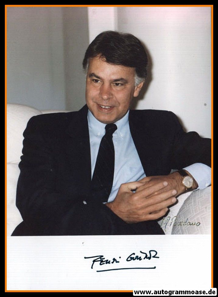 Autogramm Politik | Spanien | Felipe GONZALEZ | Präsident 1982-1996 | 1990er Foto Druck (Portrait Color)