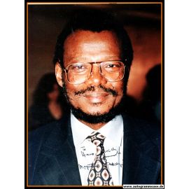 Autogramm Politik | Südafrika | Mangosuthu BUTHELEZI | Innenminister 1994-2004 | 1990er Foto (Portrait Color)