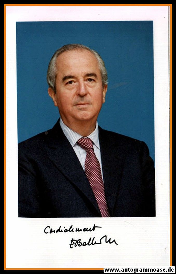 Autogramm Politik | Frankreich | Edouard BALLADUR | Premierminister 1993-1996 | 1990er Foto Druck (Portrait Color)