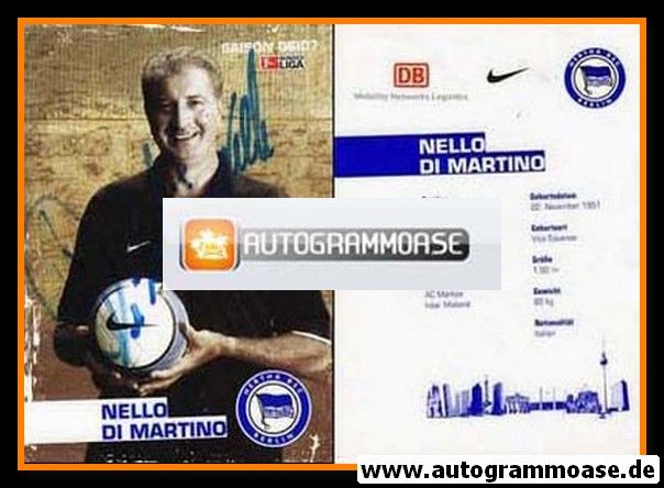 Autogramm Fussball | Hertha BSC Berlin | 2006 | Nello DI MARTINO