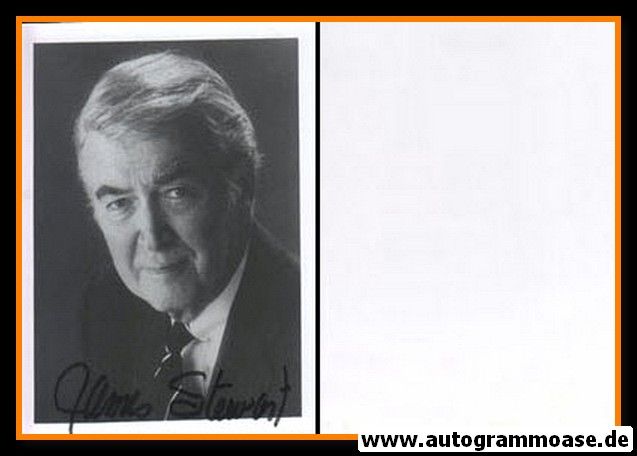 Autogramm Film (USA) | James STEWART | 1980er Foto (Portrait SW)