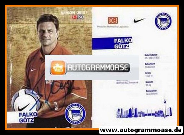 Autogramm Fussball | Hertha BSC Berlin | 2006 | Falko GÖTZ