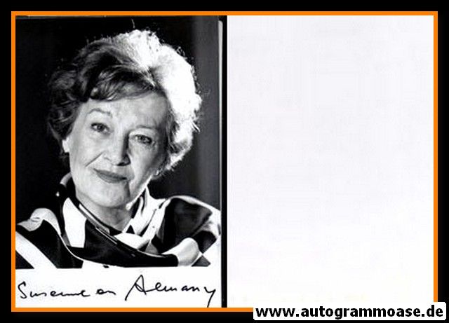 Autogramm Schauspieler | Susanne VON ALMASSY | 1980er Foto (Portrait SW)