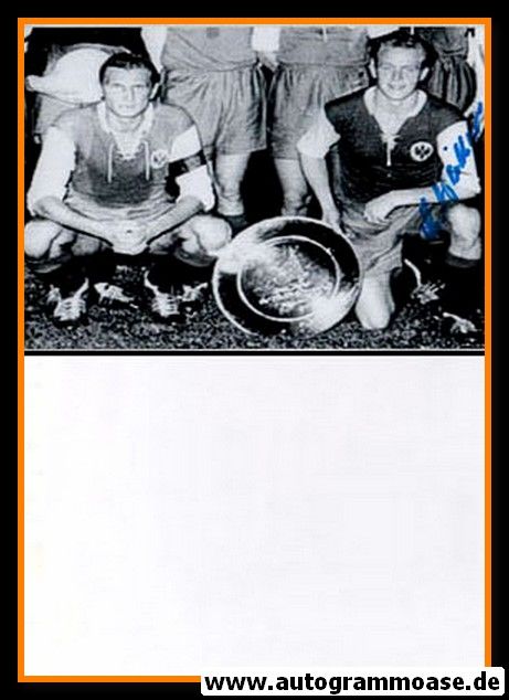 Autogramm Fussball | Eintracht Frankfurt | 1957 Foto | Hans WEILBÄCHER (Pokal SW)