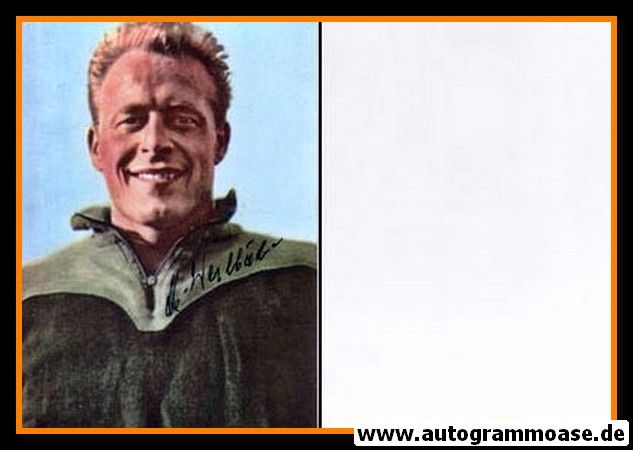 Autogramm Fussball | Eintracht Frankfurt | 1950er Foto | Hans WEILBÄCHER (Portrait Color)