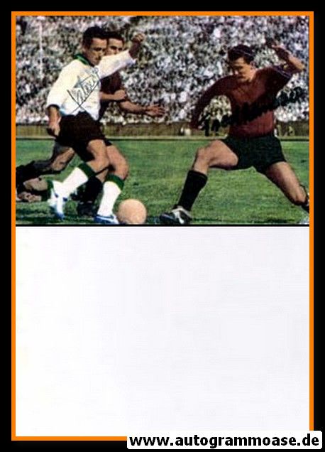 Autogramme Fussball | Eintracht Frankfurt | 1959 Foto | SCHULTHEIS + SZTANI (Spielszene Offenbach)