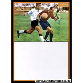 Autogramme Fussball | Eintracht Frankfurt | 1959 Foto | KEIM + LINDNER (Spielszene Offenbach)