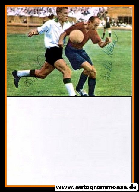 Autogramme Fussball | Eintracht Frankfurt | 1959 Foto | KEIM + LINDNER (Spielszene Offenbach)