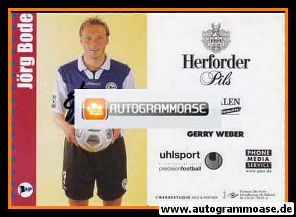 Autogramm Fussball | DSC Arminia Bielefeld | 2000 | Jörg BODE