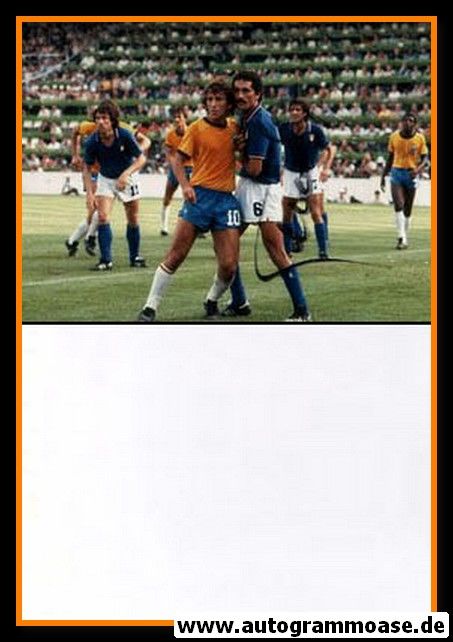 Autogramm Fussball | Italien | 1982 WM Foto | Claudio GENTILE (Spiel Brasilien)