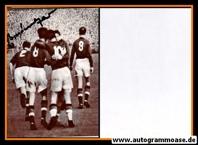 Autogramm Fussball | Ungarn | 1953 Foto | Jeno BUZANSZKY (Jubelszene England)