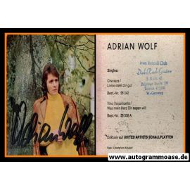 Autogramm Schlager | Adrian WOLF | 1971 "Che Sara" (UA) Color