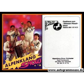 Autogramme Volksmusik | ALPENKLANG SHOW-ORCHESTER | 1990er (Portrait Color)