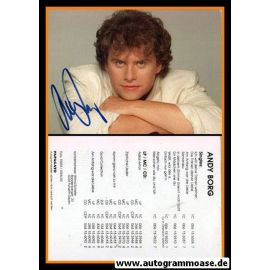 Autogramm Schlager | Andy BORG | 1987 "Angelo Mio" (Portrait Color Papagayo)