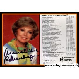 Autogramm Klassik | Anneliese ROTHENBERGER | 1990er (Portrait Color EMI) Diskografie 2