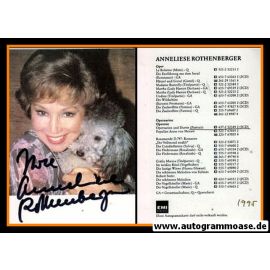 Autogramm Klassik | Anneliese ROTHENBERGER | 1990er (EMI Classics Diskografie)