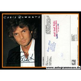Autogramm Schlager | Chris ROBERTS | 1982 "Und Dafür Dankeschön" (Portrait Color Jupiter)
