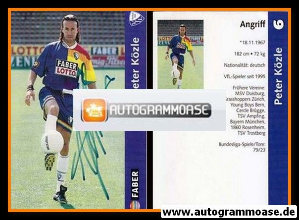 Autogramm Fussball | VfL Bochum | 1997 | Peter K&Ouml;ZLE