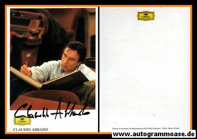 Autogramm Klassik (Italien) | Claudio ABBADO | 1990er (Portrait Color)