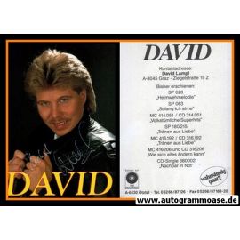 Autogramm Volksmusik | David LAMPL | 1980er "Heimwehmelodie" (VM)