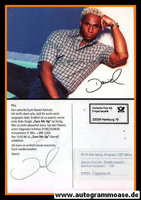 Autogramm Pop | DANIEL | 1996 "Turn Me Up"