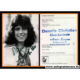 Autogramm Schlager | Dennie CHRISTIAN | 1975 "Beer Barrel Polka" (Hansa)