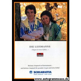 Autogramme Schlager | Renate + Werner LEISMANN | 1980er (Portrait Color) Tyrolis
