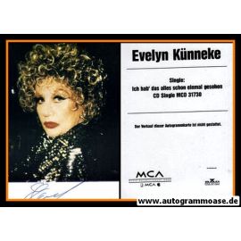 Autogramm Schlager | Evelyn KÜNNEKE | 1994 "Ich Hab Das Alles" (MCA)