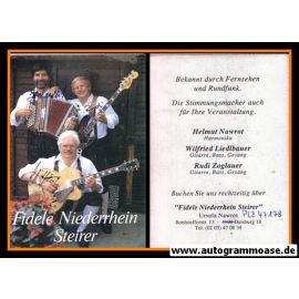 Autogramme Volksmusik | FIDELE NIEDERRHEIN STEIRER | 1990er (Portrait Color) 