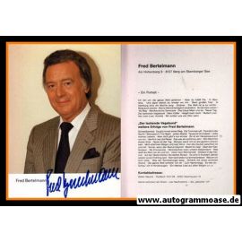 Autogramm Schlager | Fred BERTELMANN | 1990er (Portrait Color) 3