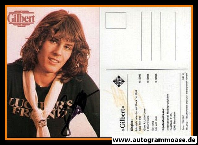 Autogramm Pop | GILBERT | 1981 "Rock N Roll" (Telefunken)