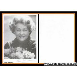Autogramm Schauspieler | Ilse WERNER | 1980er (Portrait SW)