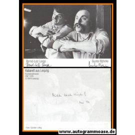 Autogramme Kabarett | BÖHNKE + LANGE | 1990er (Portrait SW)